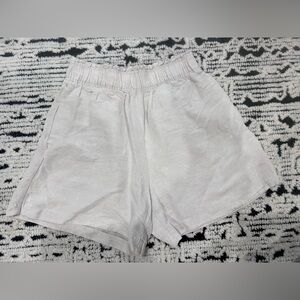 H&M Light Gray Linen Blend Trousers